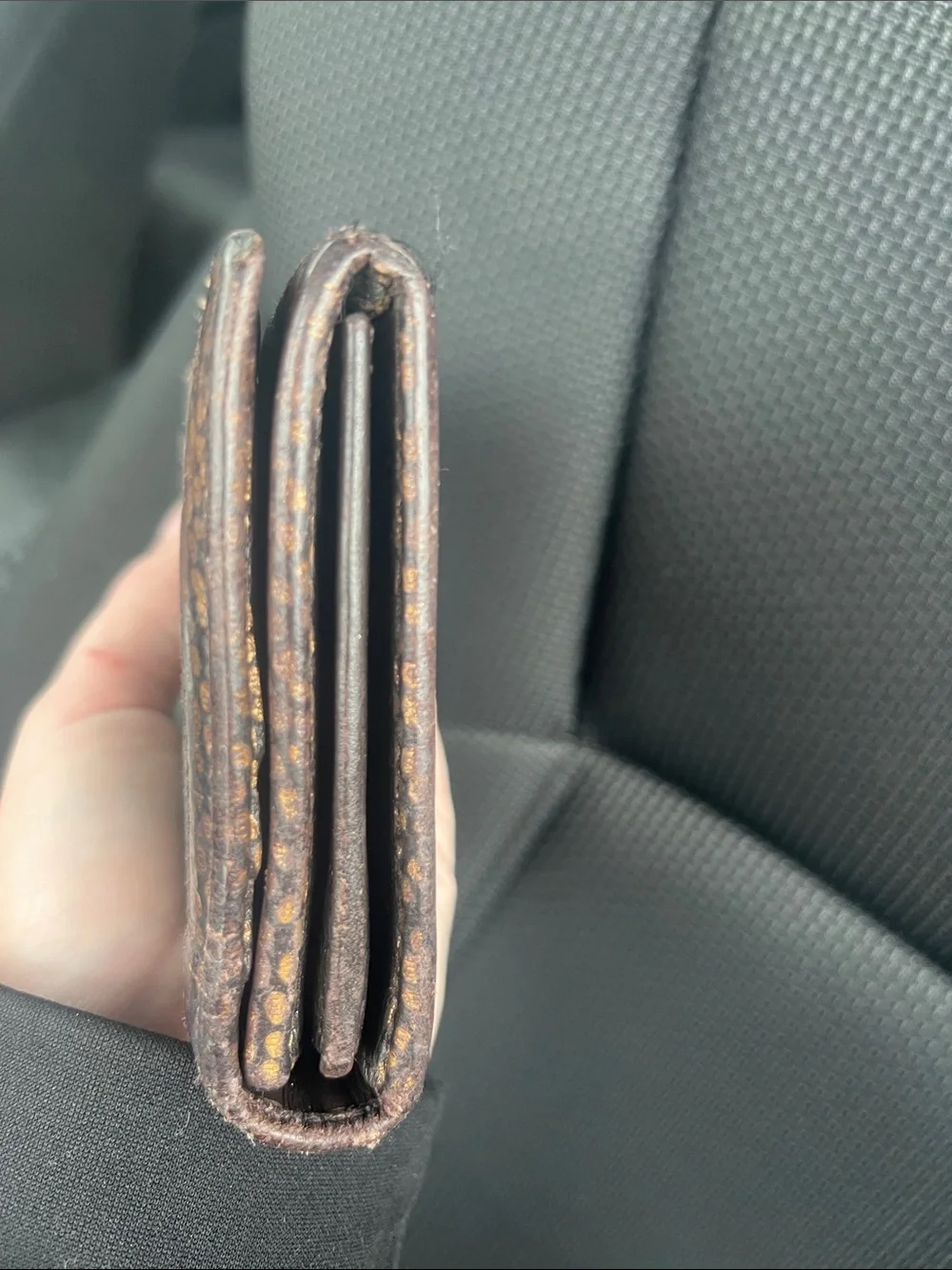 AUTHENTIC Fendi Brown and Gold FF Monogram Continental Wallet